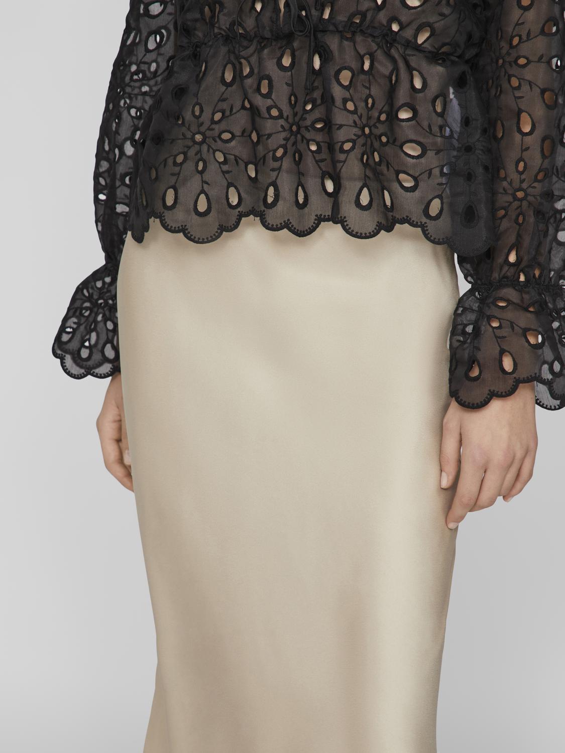 VIELLETTE midi Skirt - Cement
